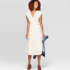 Muslin wrap dress